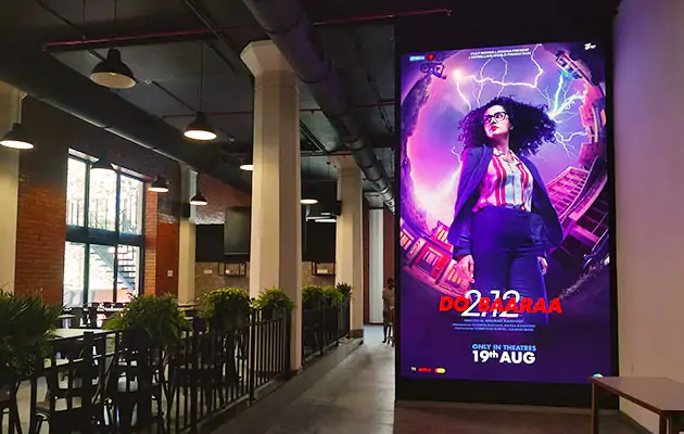 Indoor LED display for music label