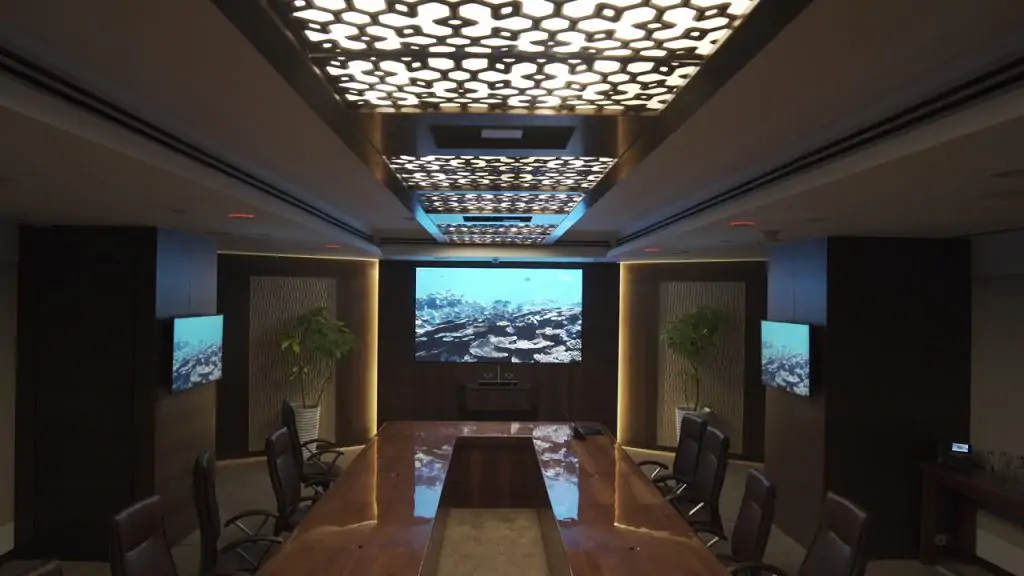 High Resolution Boardroom Display