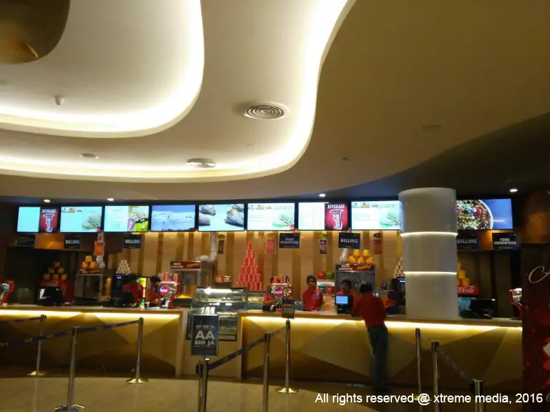 Digital Menuboard for Inox Theatres