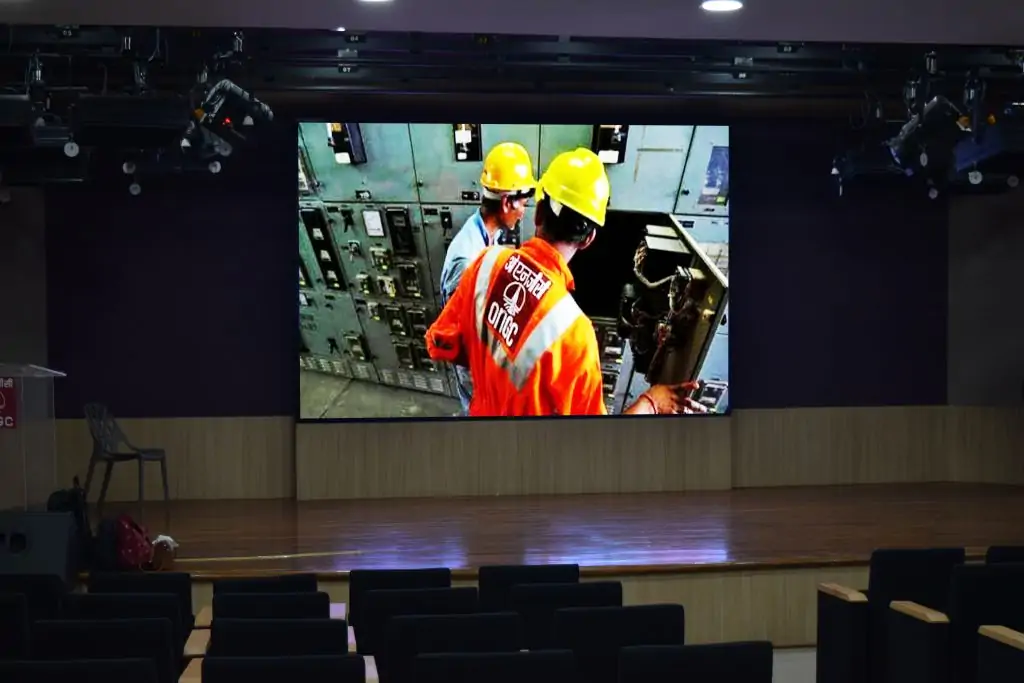 LED Stage backdrop at ONGC Headquarters