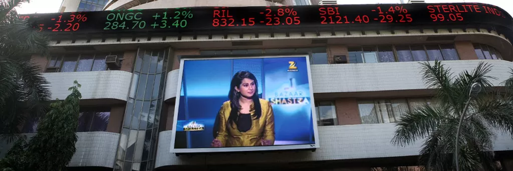 Outdoor LED Ticker for Stock Exchange