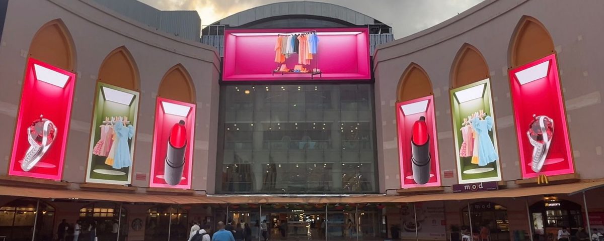 Redefining a Shopping Mall Facade with Xtreme Media's Earth Series LED Displays